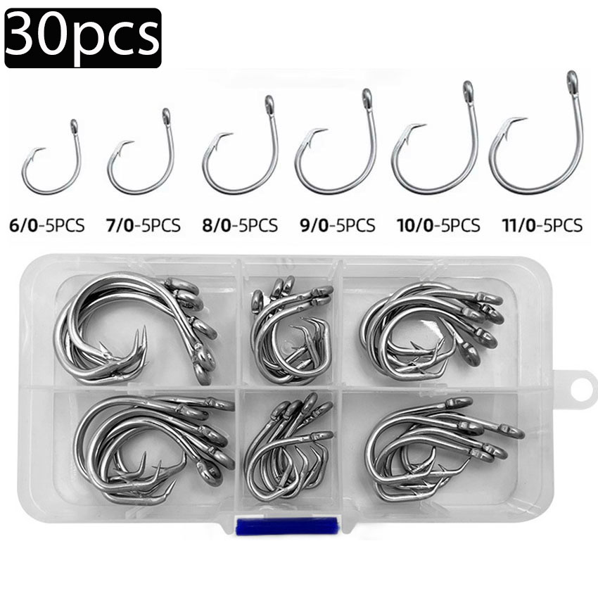 30 unids/caja anzuelos de pesc - Fishing Hook Circle reseña y precio