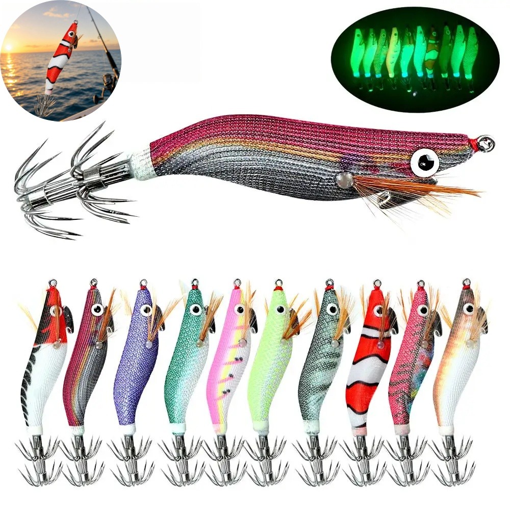 Señuelo Luminoso para Calamar, - Fishing Hook Jig reseña y precio