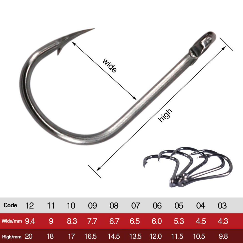 100-400 piezas/caja 3 # -12 #  - Fishing Hook Circle reseña y precio