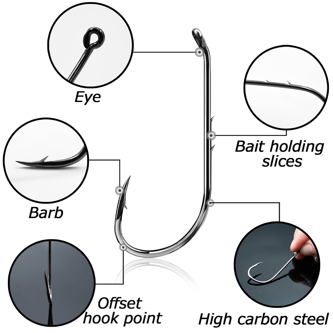 Anzuelos de pesca Baitholder d - Fishing Hook Circle reseña y precio
