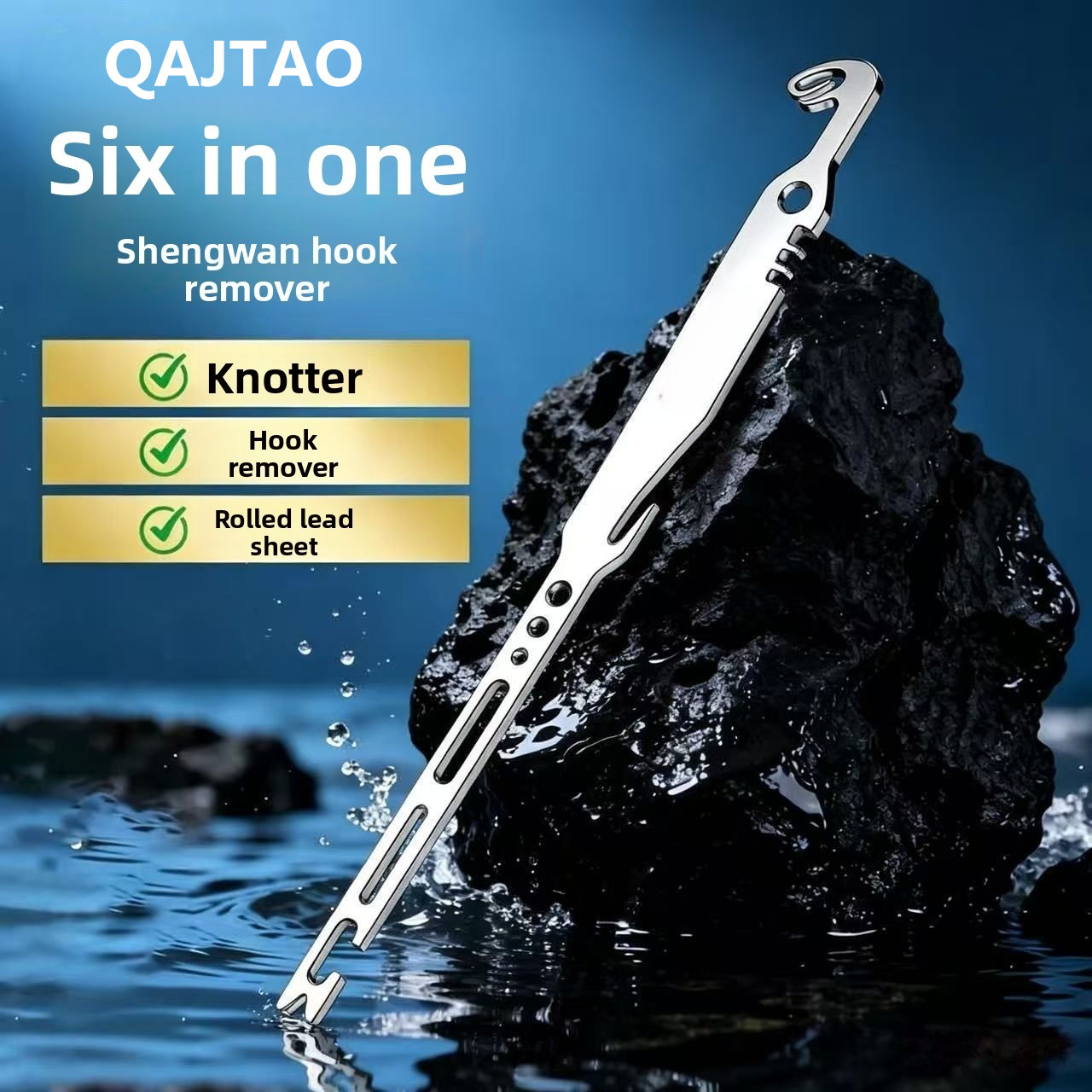 QAJTAO, juego de 4 piezas, ext - Fishing Hook Sharpener reseña y precio